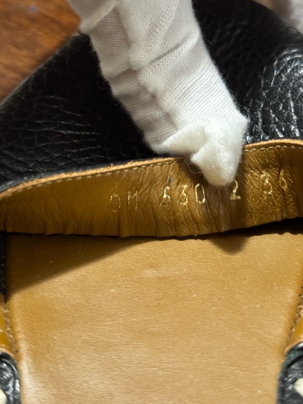 Valentino Garavani Black Leather Studded Espadrille Flats with Tan Accents - Picture 3 of 4